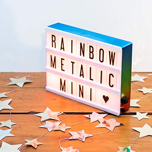 My Cinema Lightbox - XXL Letter Board 24" x 12" - 3 Modes Light Box Light Up Letter Sign - White LED Lightbox for Movie Theatre Decor - Letter Board Sign with 160 Letters, Numbers and Symbols