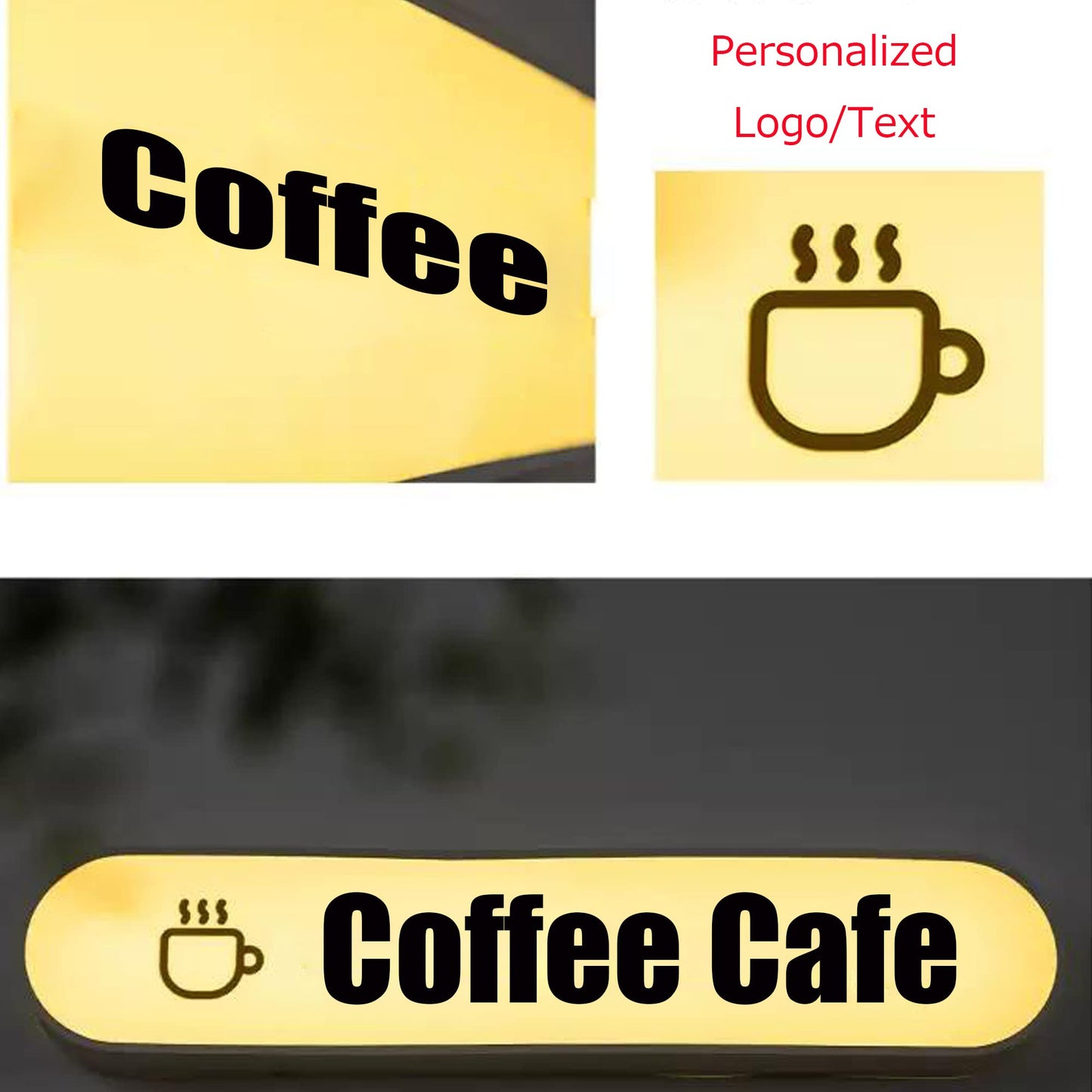 Personalized LED Light LOGO Box,Custom LED Light Box for Shop Bar Cafe Room Decor Wall Home Aesthetic Bedroom Christmas Party Birthday Wedding Gifts Letter Logo Signs