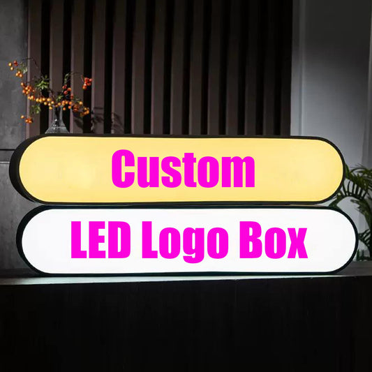 Personalized LED Light LOGO Box,Custom LED Light Box for Shop Bar Cafe Room Decor Wall Home Aesthetic Bedroom Christmas Party Birthday Wedding Gifts Letter Logo Signs